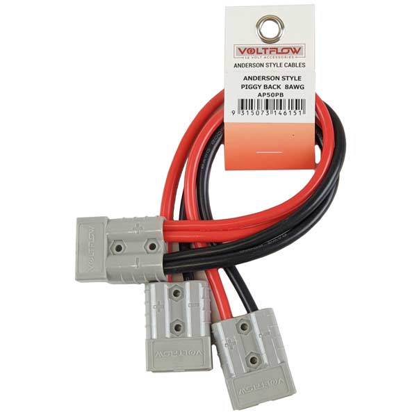 Anderson Style Connector 50AMP To Twin (8AWG) - Voltflow
