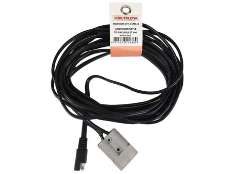 Anderson Style Connector 50AMP To 6 Metre Battery Charger Lead - Voltflow