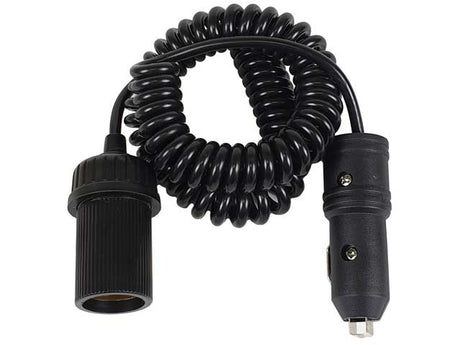 12v Accessory Plug And Socket With 3 Metre Coil Extension - Voltflow | Universal Auto Spares