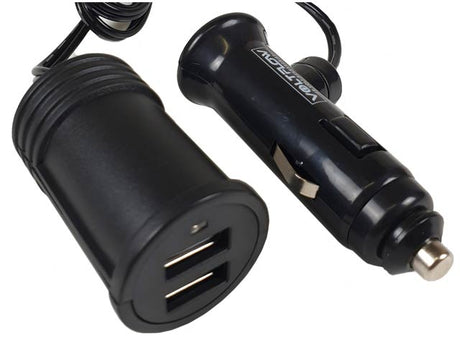 12/24v Plug With Lead & Dual USB 3.0AMP Led Indicator - Voltflow