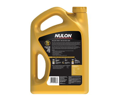 APEX+ 0W-20 ECO-GF6 5L - Nulon | Universal Auto Spares