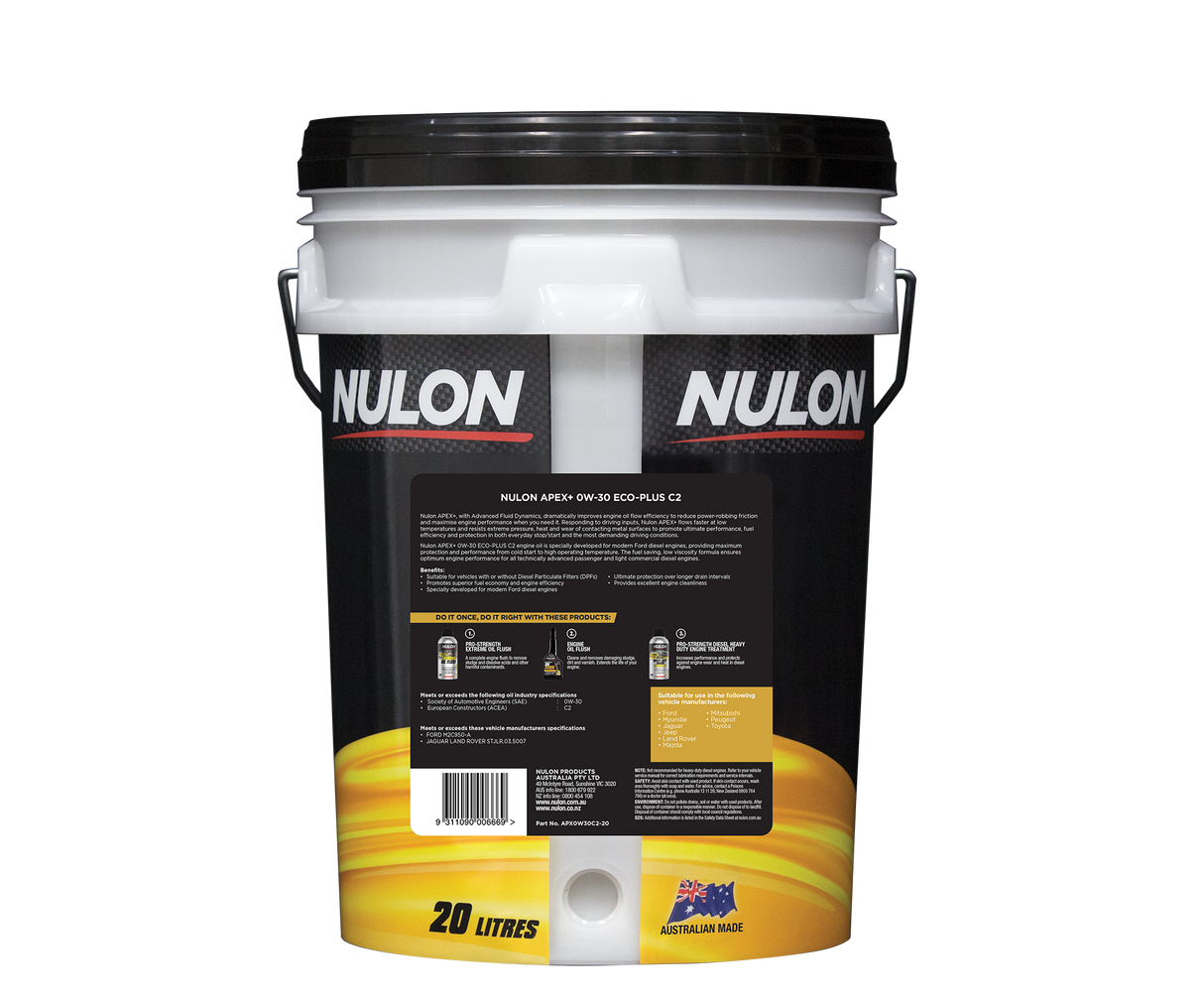 APEX+ 0W-30 ECO-PLUS C2 - Nulon