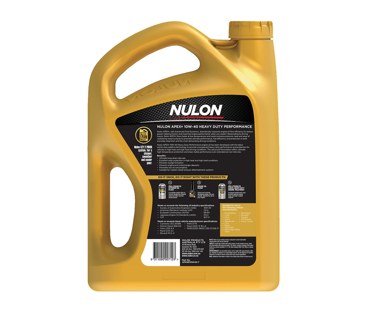 APEX+ 10W-40 Heavy Duty Performance - Nulon | Universal Auto Spares