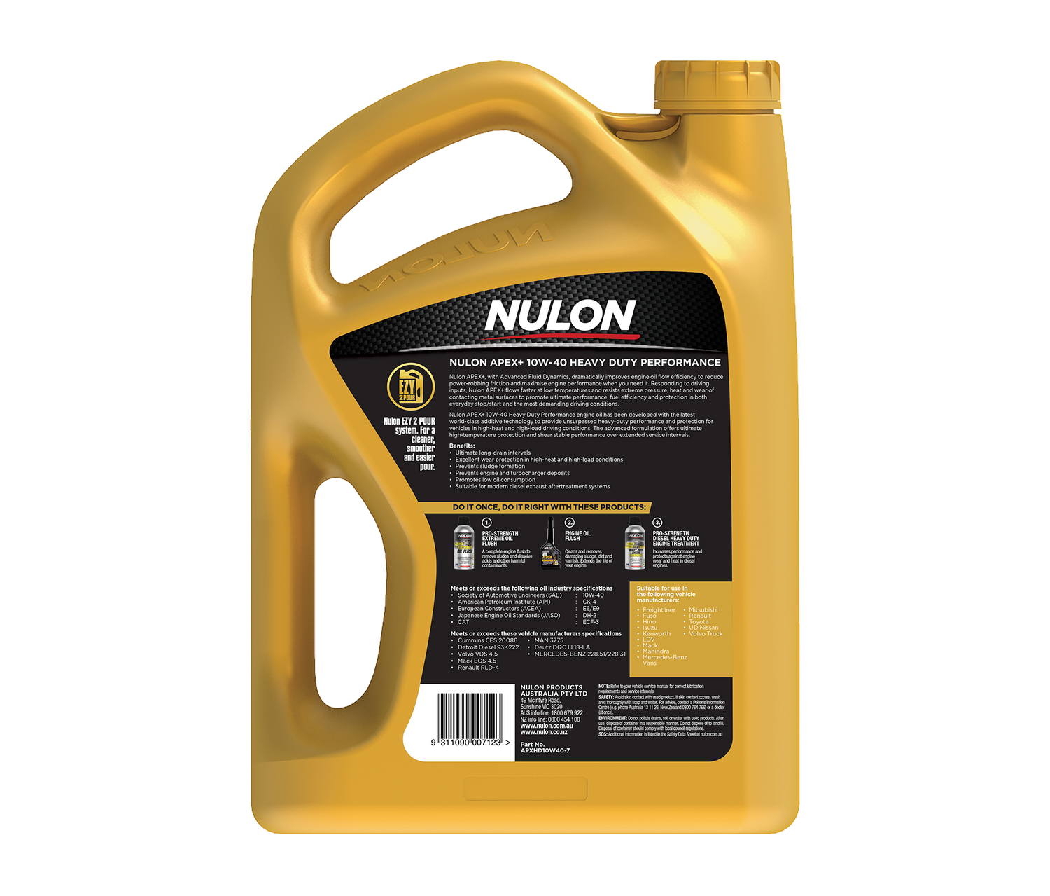 APEX+ 10W-40 Heavy Duty Performance - Nulon