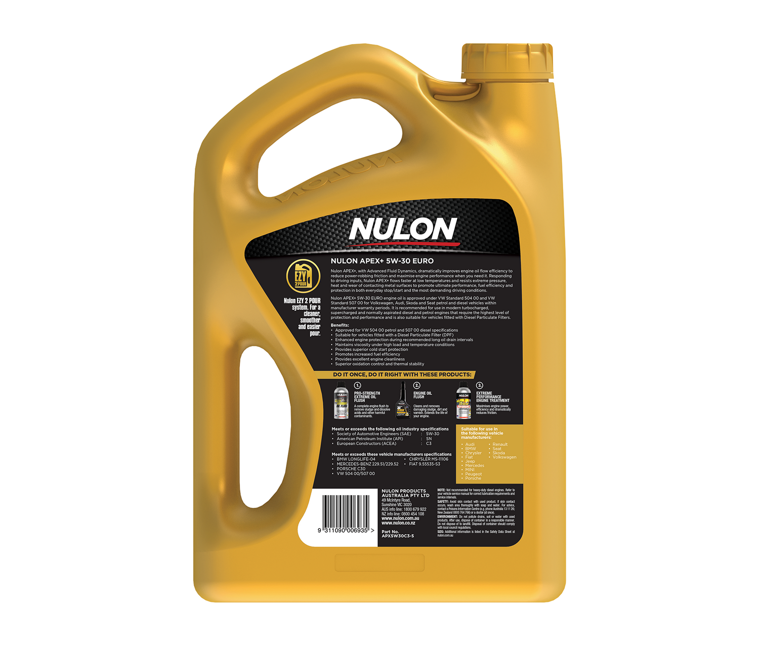 APEX+ 5W-30 EURO - Nulon