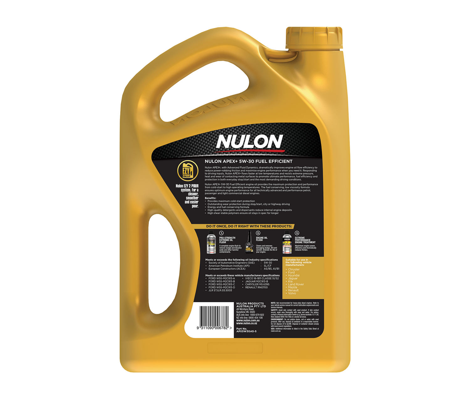 APEX+ 5W-30 Fuel Efficient - Nulon