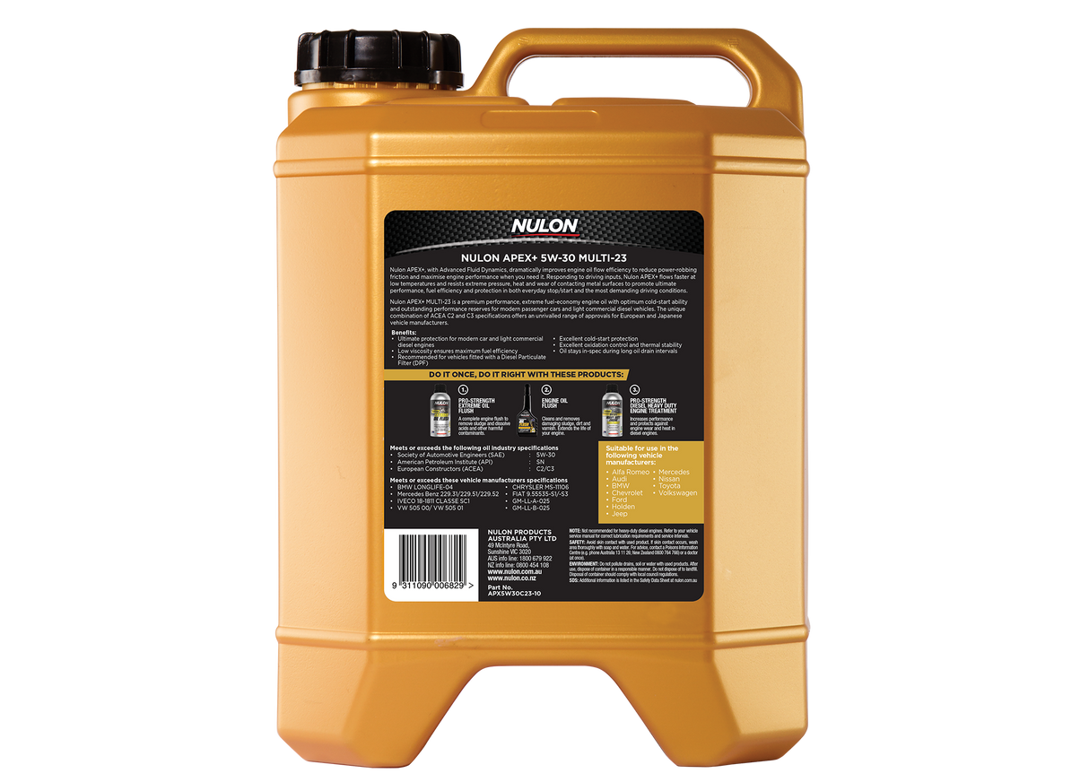APEX+ 5W-30 MULTI-23 - Nulon