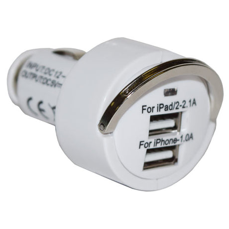 Plug Twin USB 2.1 & 1.0 12/24V - AUTOKING | Universal Auto Spares