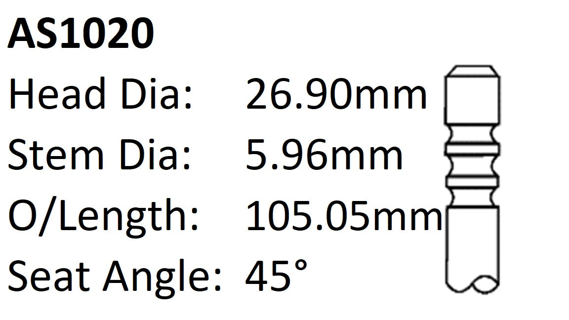 Volkswagen Agu Int Valve AS1020 - Austral