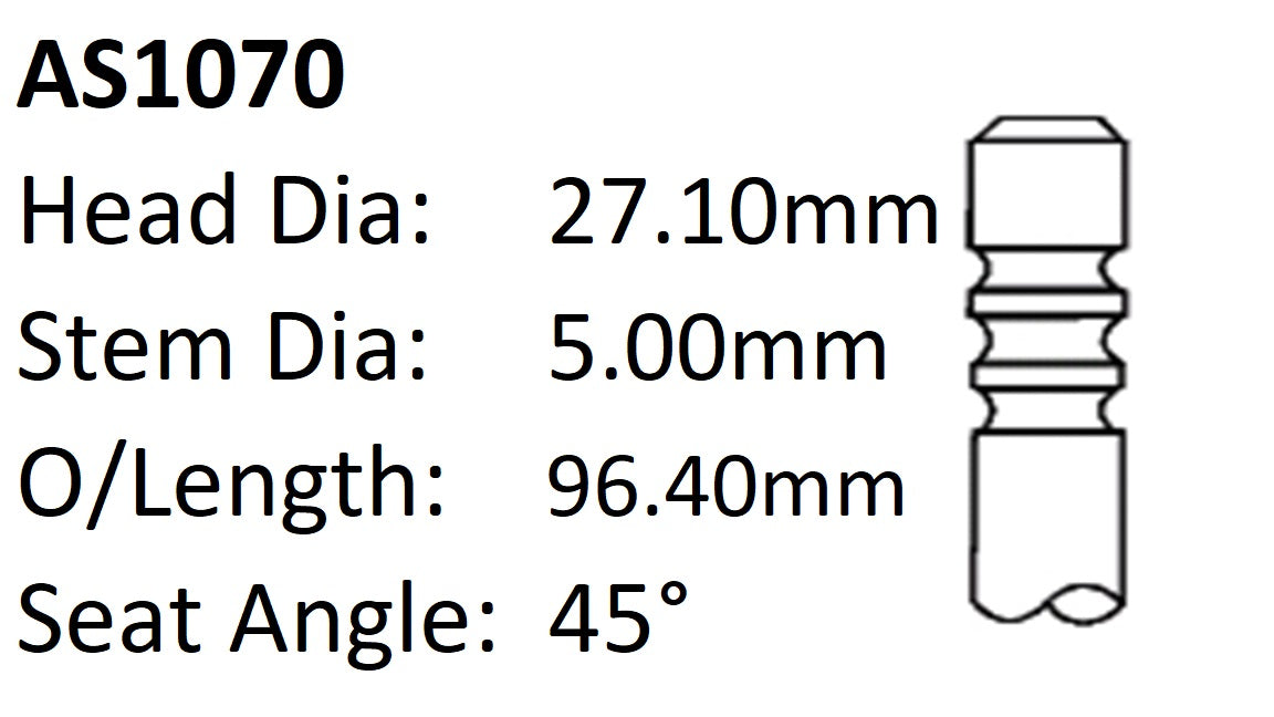 Ford M1JE Int Valve AS1070 - Austral