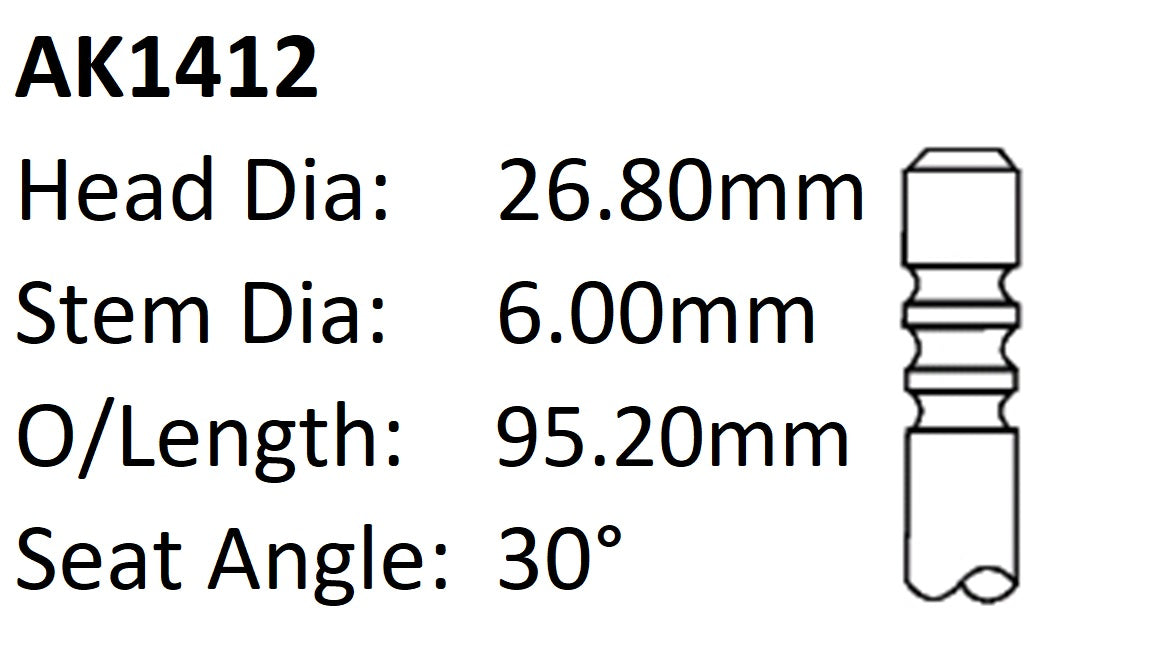 Fiat 199A4 Int Valve AS1412 - Austral