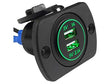 Dual USB Charge 3.1 AMP With Dust Cap Flush Mount - Voltflow