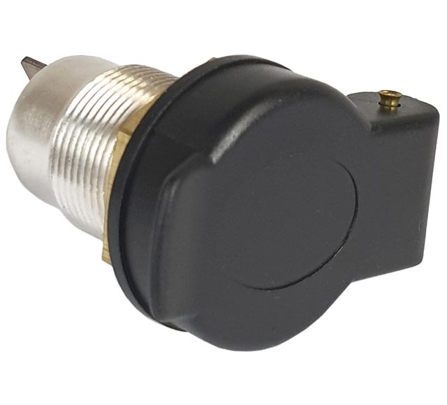 12 Volt Accessory Socket Merit Style With Weather Proof Flip Up Cover - Voltflow