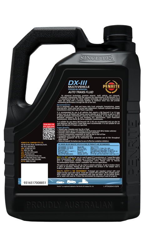 ATF DX-III (Mineral) - Penrite | Universal Auto Spares