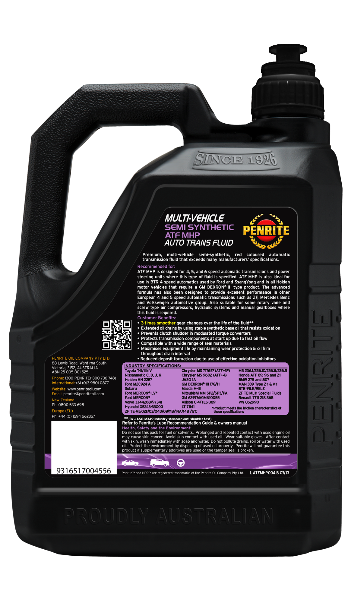 ATF MHP (FULL SYN) - Penrite