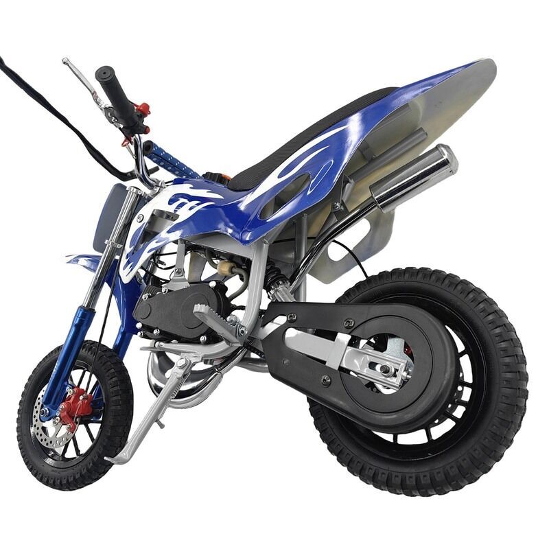 Upgrade Blue Mini Motor Kids Dirt Bike Pocket Motorcycle Monkey ATV Toys 49CC 2 Stroke With 2 Wheels ATV-005-ATV-007 - Machter