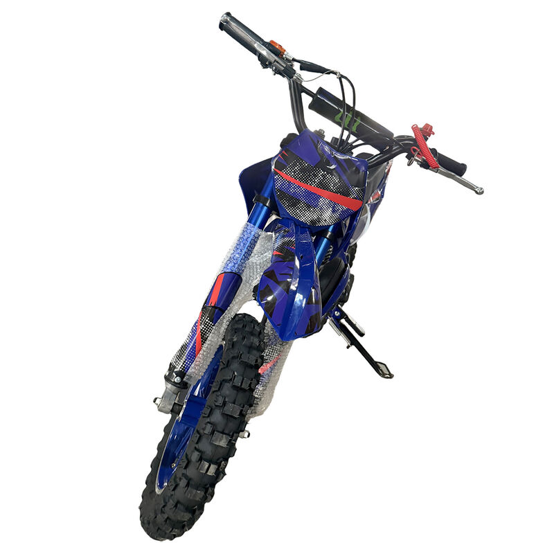 Blue Mini Motor Dirt Bike Kids Pocket 2 Stroke Motorbike ATV Twin Exhaust Tip Toys 49cc 2025 ATV-012 - Machter