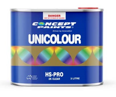 Unicolour HS-PRO Clear 1L/3L - Concept Paints 3L