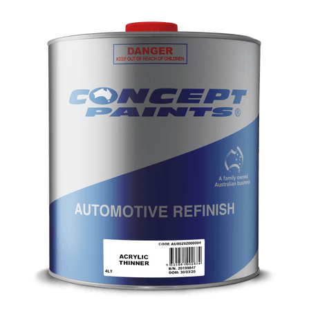 Acrylic Thinners 4L - Concept Paints | Universal Auto Spares