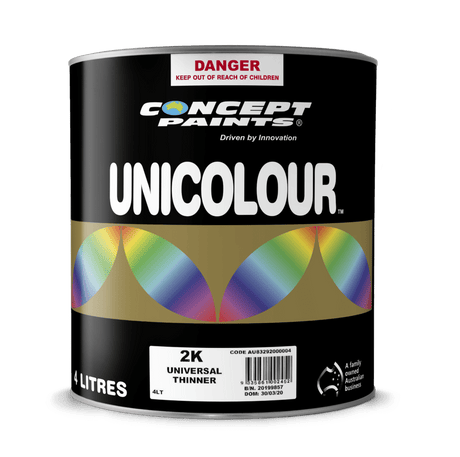 2K Universal Thinner 4L- Concept Paints | Universal Auto Spares