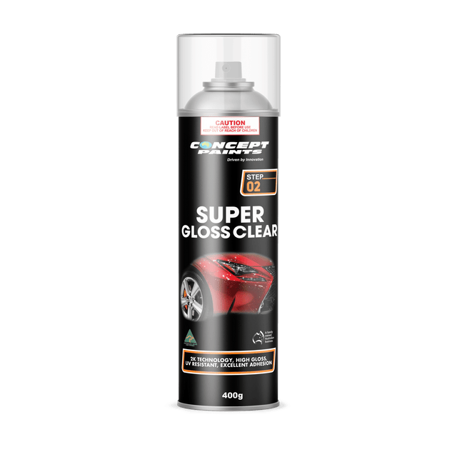 Super Gloss Clear Aerosol 400g - Concept Paints
