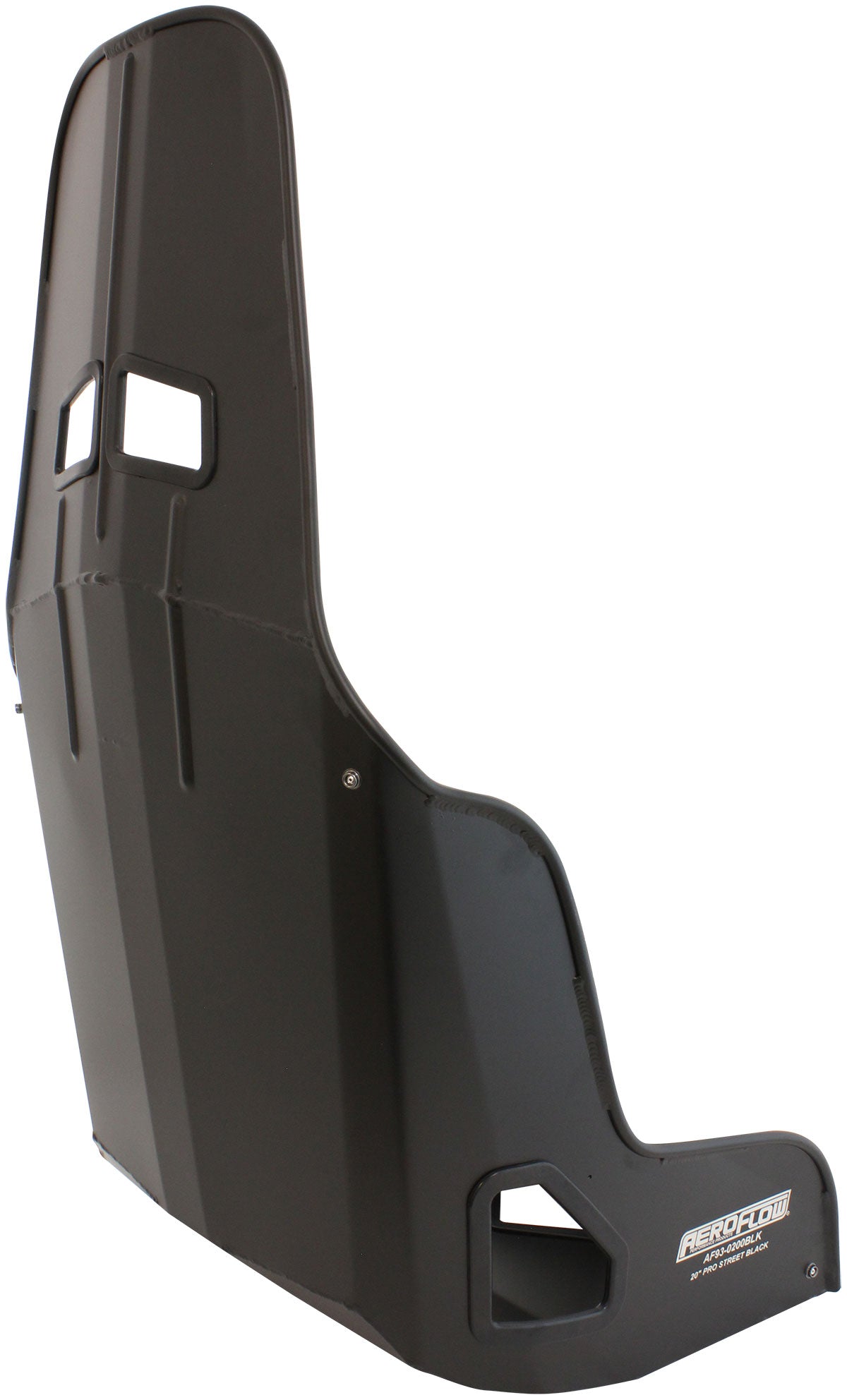 Pro Street Aluminium Race Seat 20" Hip Width Black Finish AF93-0200BLK - Aeroflow