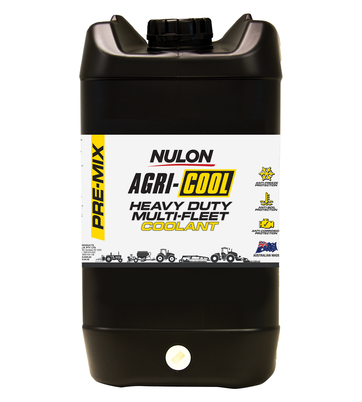 Agri-Cool Heavy Duty Multi-Fleet Pre-Mix Coolant 20L - Nulon