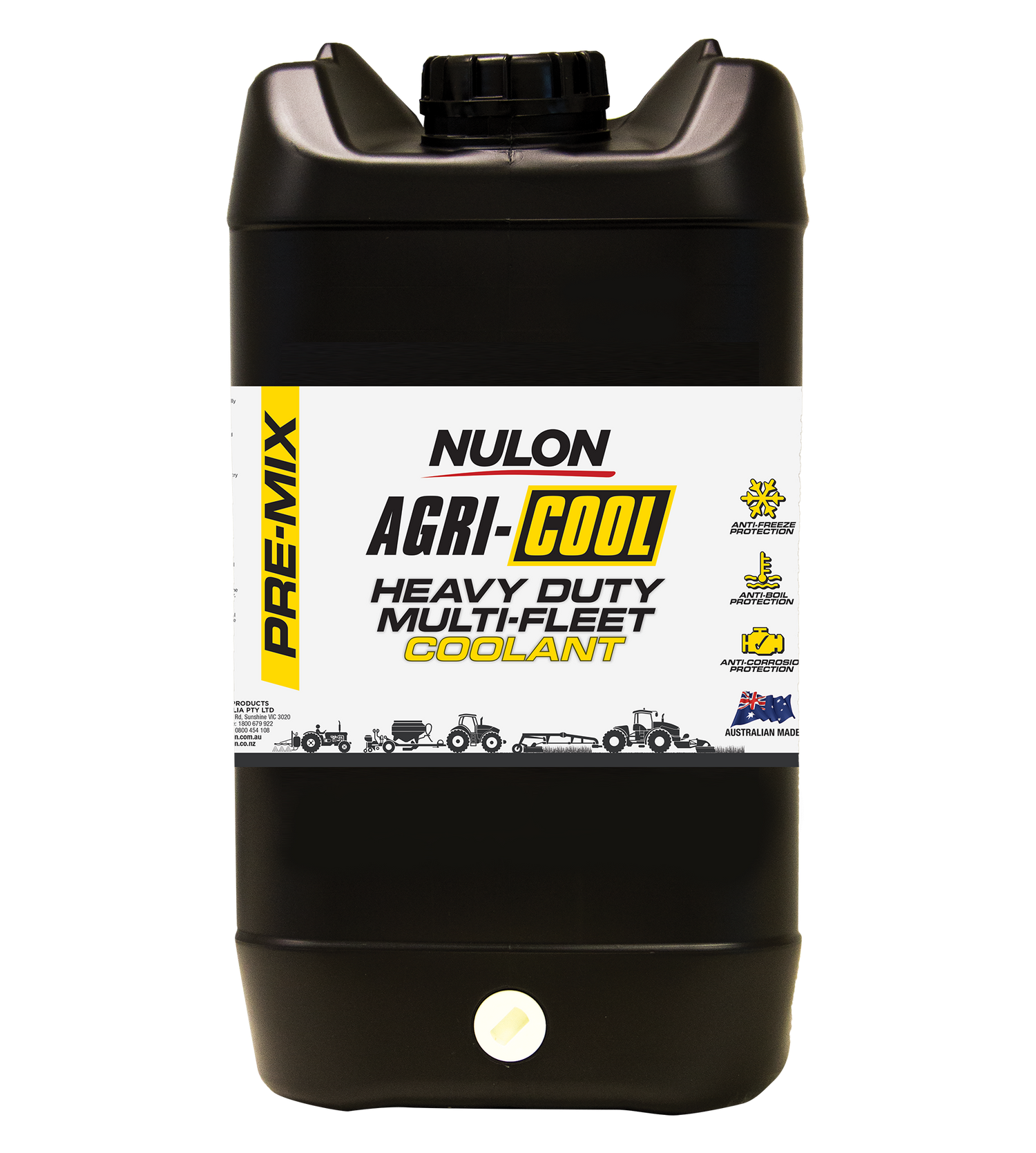 Agri-Cool Heavy Duty Multi-Fleet Pre-Mix Coolant 20L - Nulon