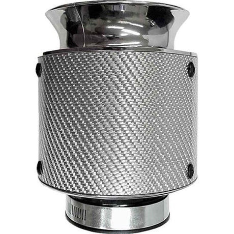 Air Filter Pod Style Real Carbon Performance Filter Silver - JetCo