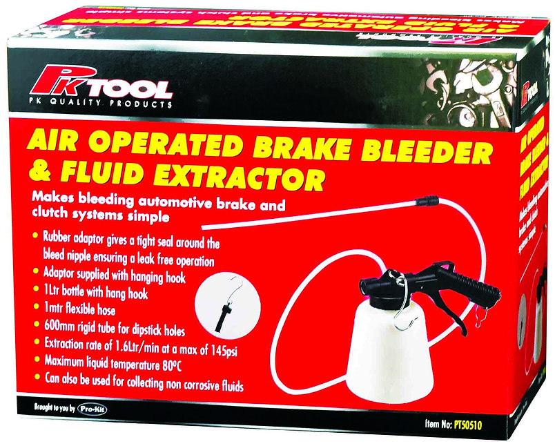 Air Operated Brake Bleeder & Fluid Extractor - PKTool