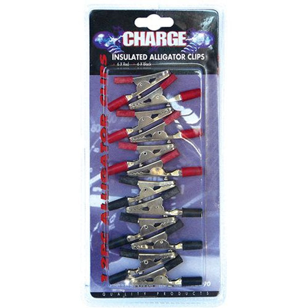 Alligator Clips 12 Pieces 5AMP - Charge