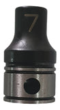 3/8" Drive 6pt 7mm Size Range Thin-Wall Deep Impact Socket 1014007B - Dual Action