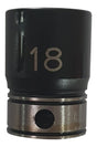 3/8" Drive 6-point 18mm Size Range Thin-Wall Impact Socket 1014018B - Dual Action