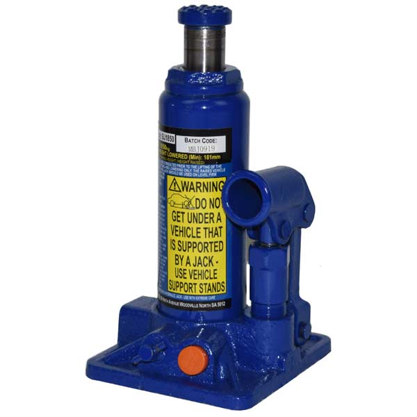 Hydraulic Bottle Jack 20,000KG 244mm Lowered - Tool King