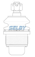 Ball Joint Upper Fits Rodeo 1972-81 BJ201 - Selby | Universal Auto Spares