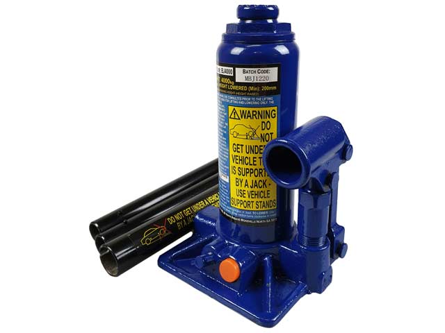 Hydraulic Bottle Jack 4000KG 200mm Lowered - Tool King