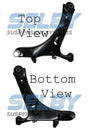 Front Lower Control Arm Fits Subaru Impreza 9/07-12/11 Without Ball Joint Right BJ4142R-ARM - Selby