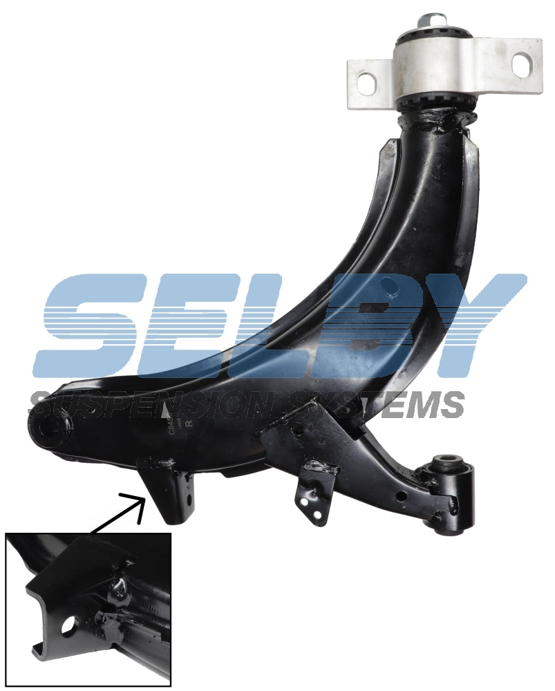 Front Lower Control Arm Fits Subaru Impreza 02 ON with Ball Joint & Sway Bar Bracket Right BJ4143R-ARM - Selby