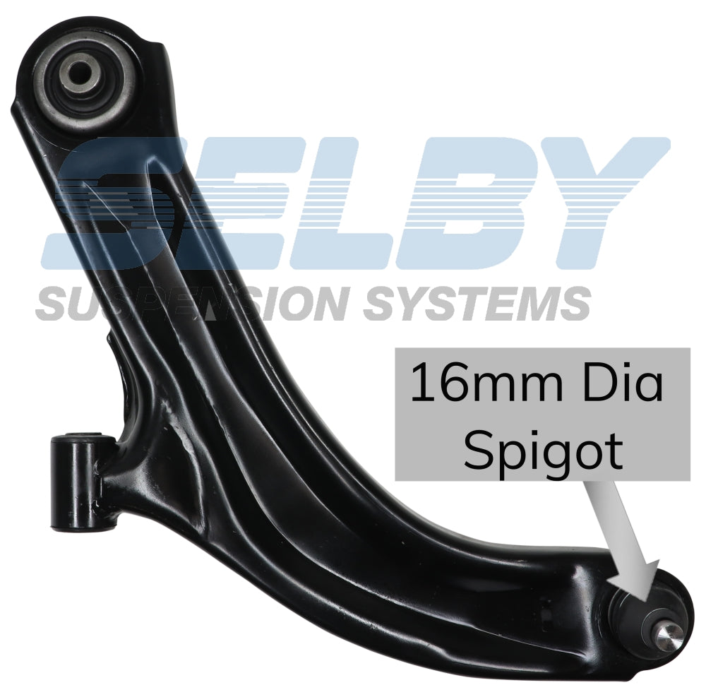 FRT LOWER CTRL ARM (L) Fits NISSAN MICRA K12 07-10 16mm Spigot BJ8918L-ARM - Selby