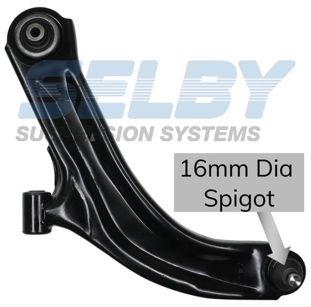 FRT LOWER CTRL ARM (L) Fits NISSAN MICRA K12 07-10 16mm Spigot BJ8918L-ARM - Selby