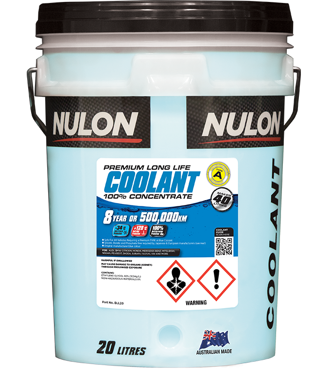 Blue Premium Long Life Coolant 100% Concentrate - Nulon 20L