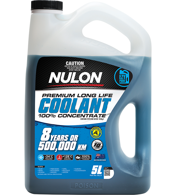 Blue Premium Long Life Coolant 100% Concentrate - Nulon 5L
