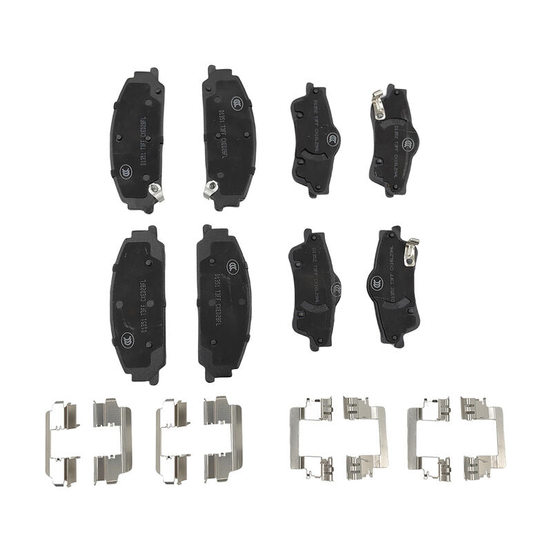 8 Pcs x Front & Rear Brake Pad With Clips Fit For Holden Calais Caprice Commodore VE Statesman WM BPAD-HLN001 - Machter