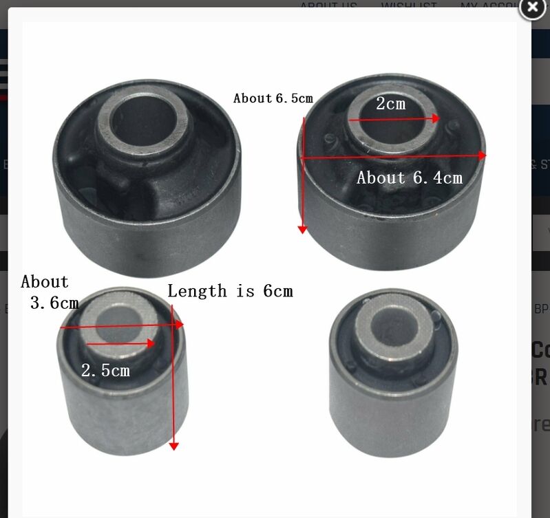4 Pieces New Front Lower Control Arm Bushes Fit For Subaru Outback BL BP BR BS - Machter