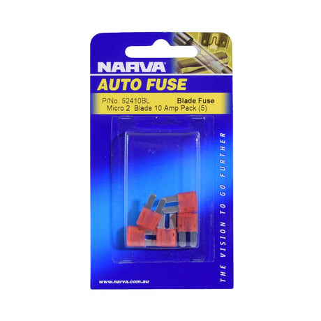 AMP Orange Micro 2 Blade Fuse 5 Pieces - Narva | Universal Auto Spares