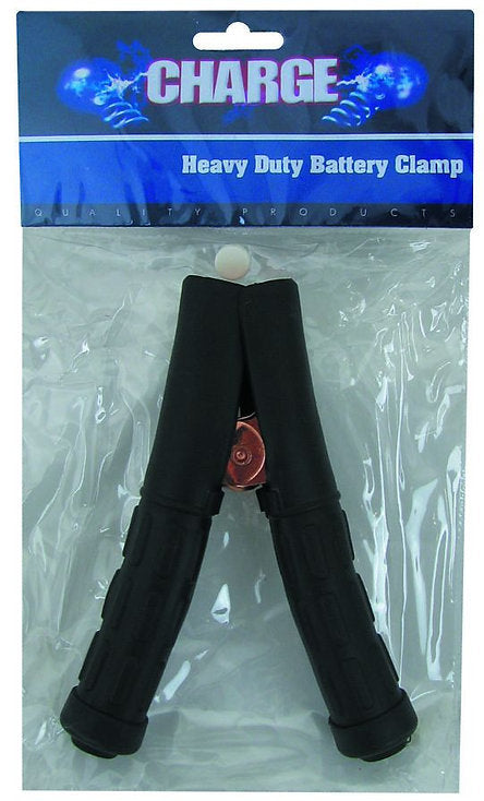 Battery Clamp - 600AMP Black Insulated Heavy Duty