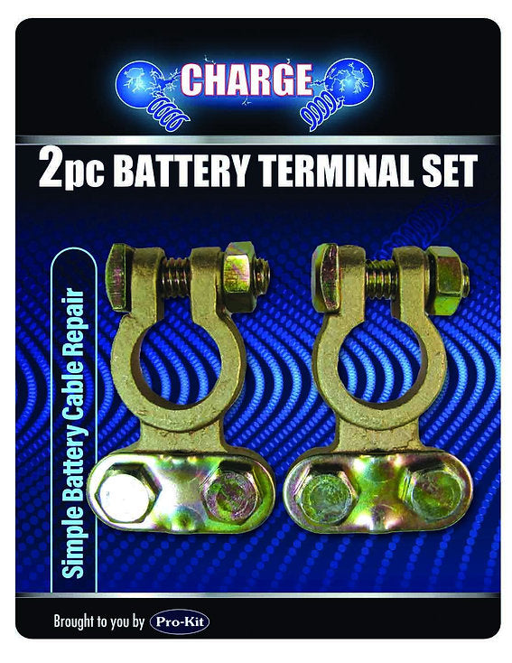 Battery Terminal 2 Piece Brass Saddle Type - Charge