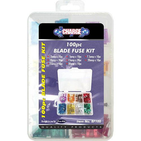 Blade Fuse Kit Mixed 100 Piece - Charge