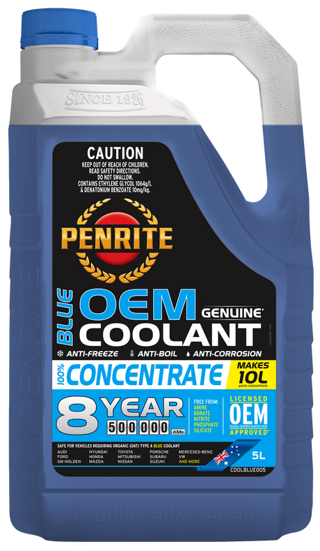 Blue OEM Coolant Concentrate - Penrite 5L