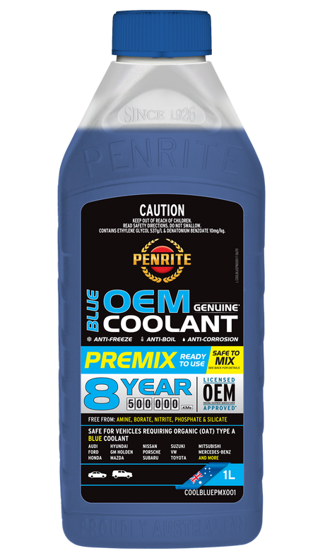 Blue OEM Coolant Premix - Penrite 1L